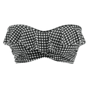 AS201910 MOM cut Freya Swim Check in Monochrome Underwired Bandeau Bikini Top