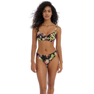 SAVANNA SUNSET MULTI UW PLUNGE BIKINI TOP AS204102 BIKINI BRIEF AS204170 MUI F